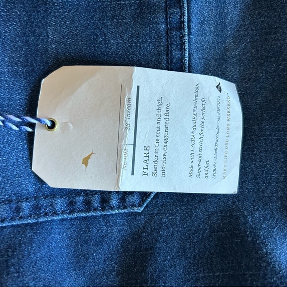 Tommy Bahama Tema Flare Jeans mid ocean wash 31x33 - Picture 10 of 17